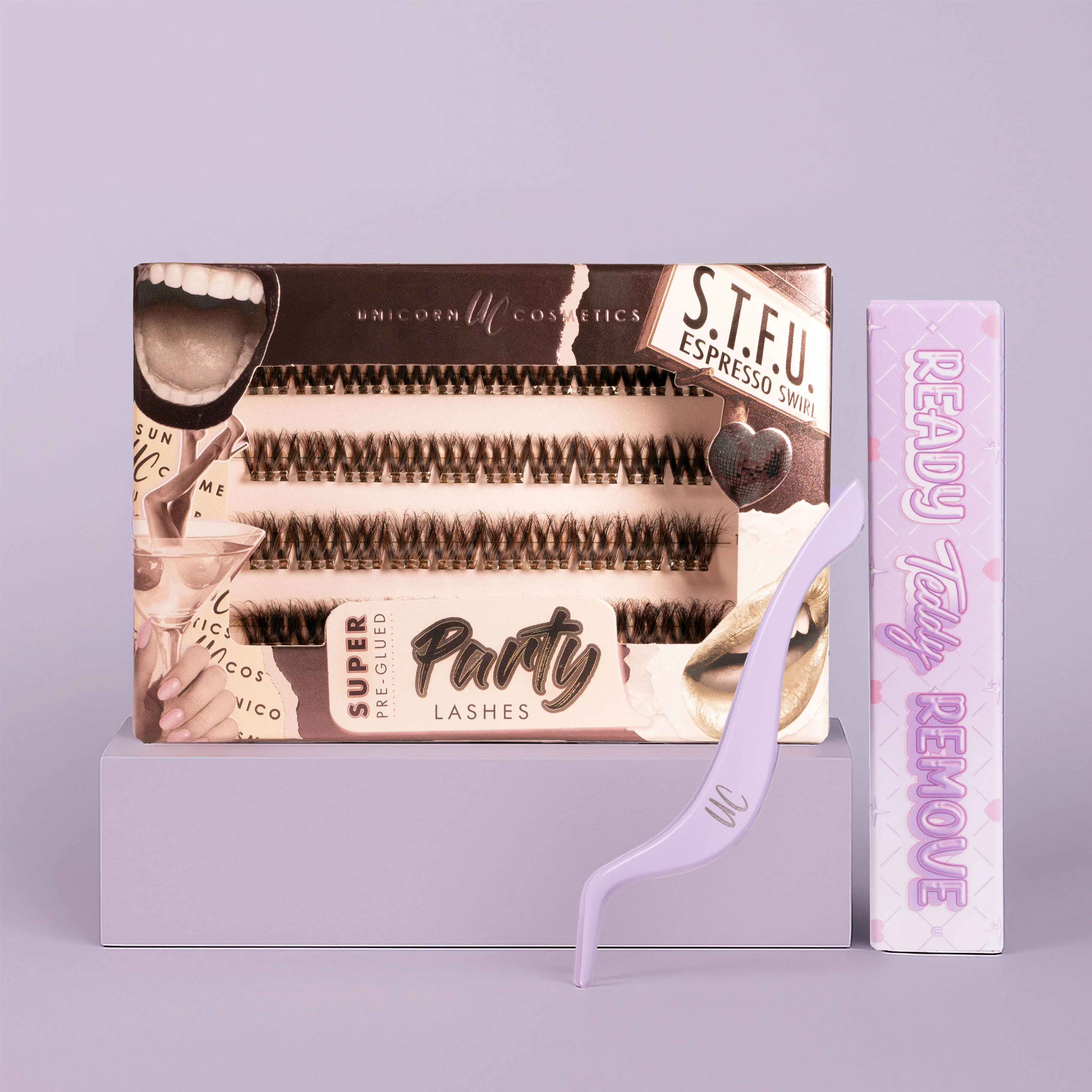 S.T.F.U. Espresso Swirl Super Pre-Glued Lash Starter Kit